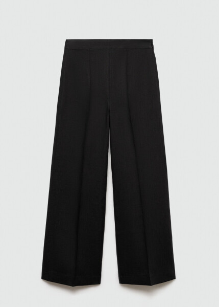 100% Linen Pleated Trousers - 1