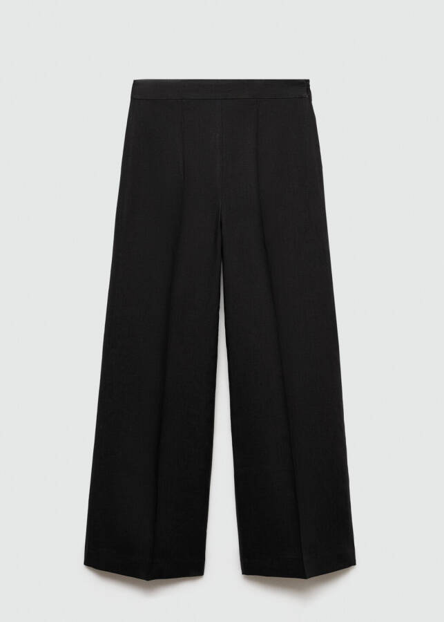 100% Linen Pleated Trousers - 1