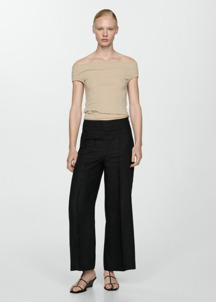 100% Linen Pleated Trousers - 9