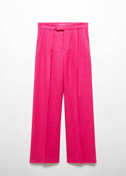 100% linen pleated trousers - 9