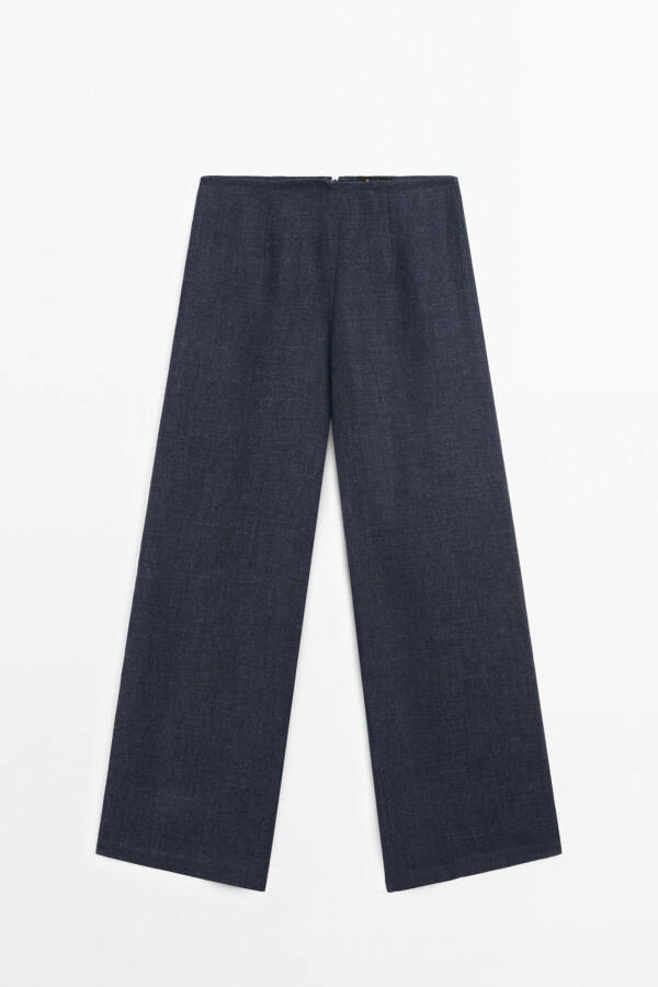 100% Linen, relaxed fit suit trousers. - 4