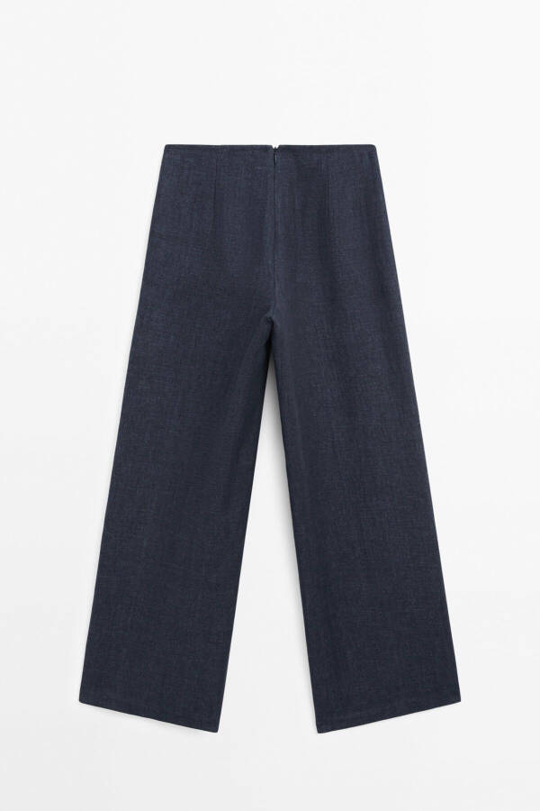 100% Linen, relaxed fit suit trousers. - 6