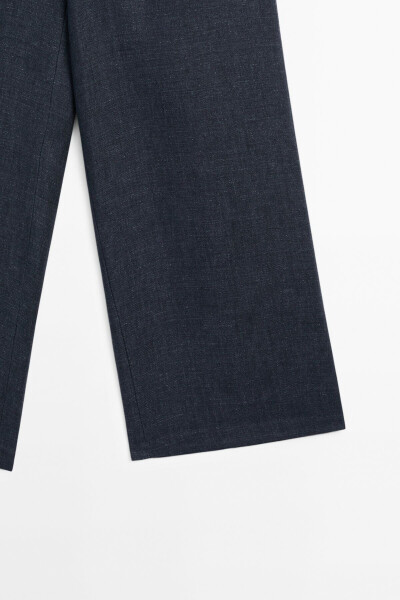 100% Linen, relaxed fit suit trousers. - 7