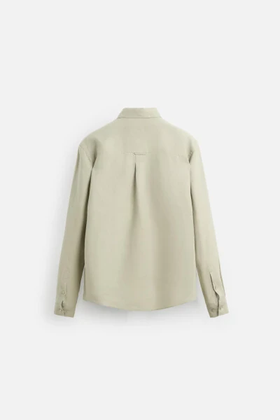 100% LINEN SHIRT-Light beige - 8