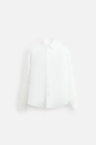%100 LINEN SHIRT-White - 7