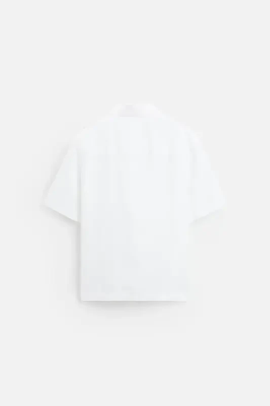 100% LINEN SHIRT-White - 6