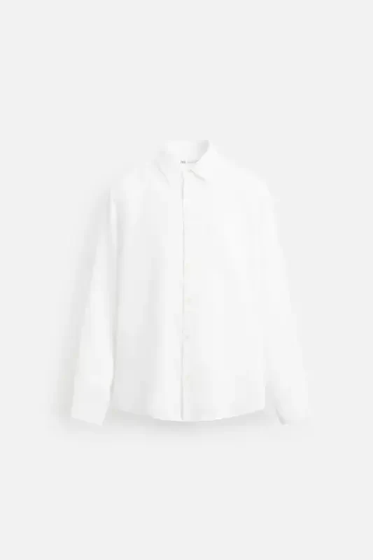 %100 LINEN SHIRT-White - 7