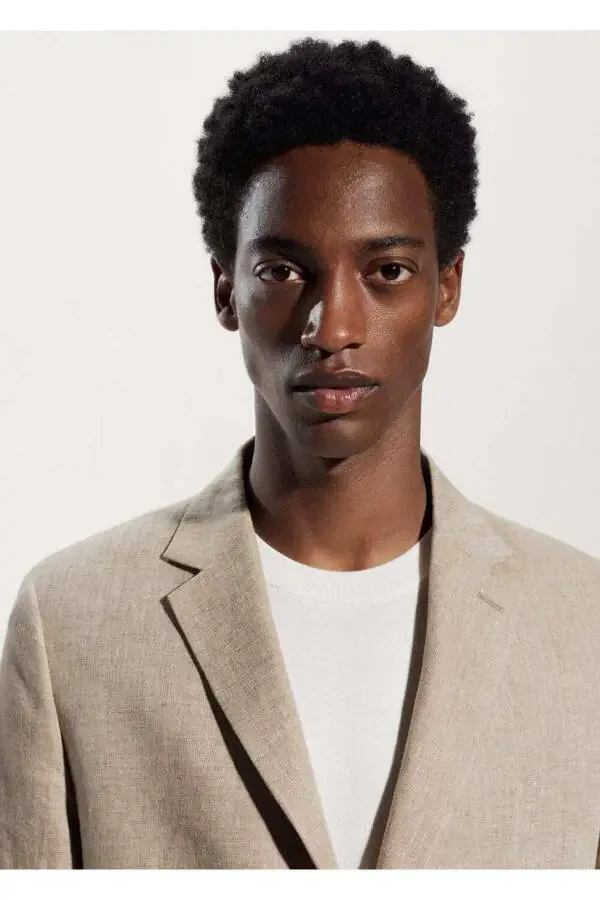 100% Linen Slim Fit Blazer - 5