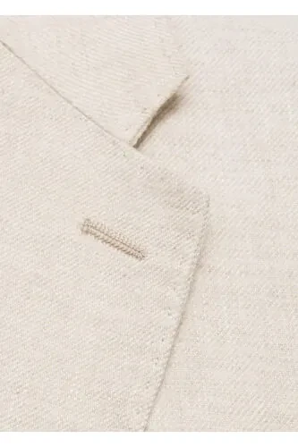 100% linen slim fit blazer - MANGO MAN