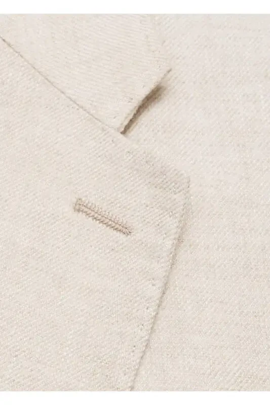 100% linen slim fit blazer - 1