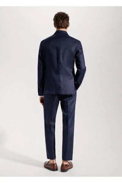 100% Linen Slim Fit Formal Blazer Jacket - 4