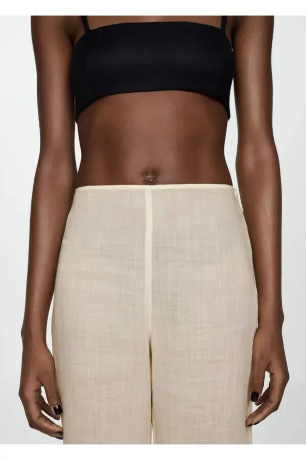 100% Linen Straight-Leg Pants - 5