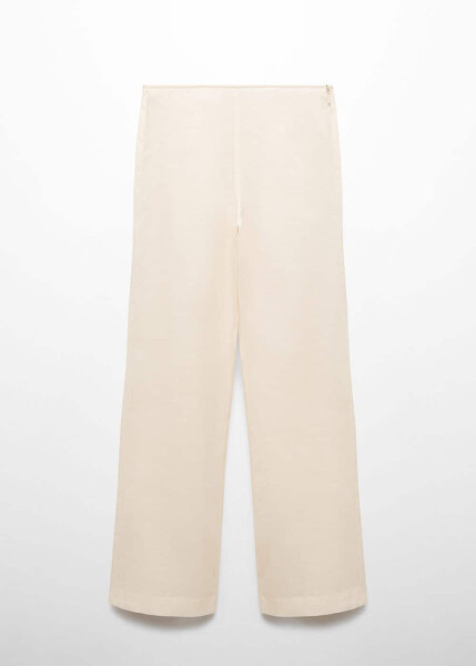 100% linen straight leg pants - 9