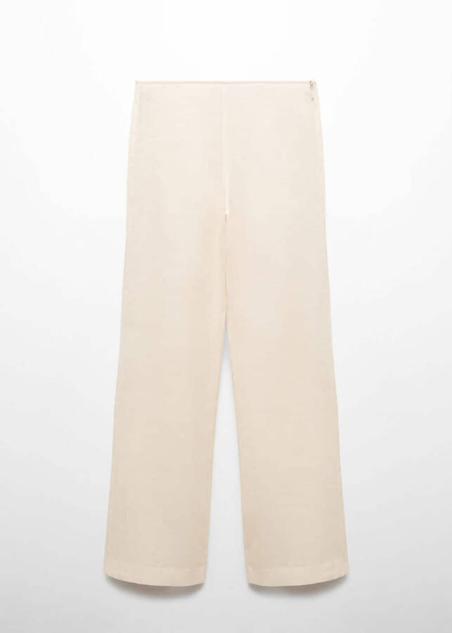 100% linen straight leg pants - 9