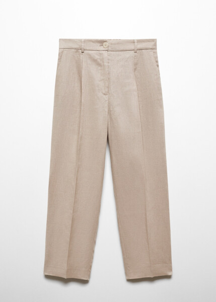 100% Linen Straight Leg Pants - 46