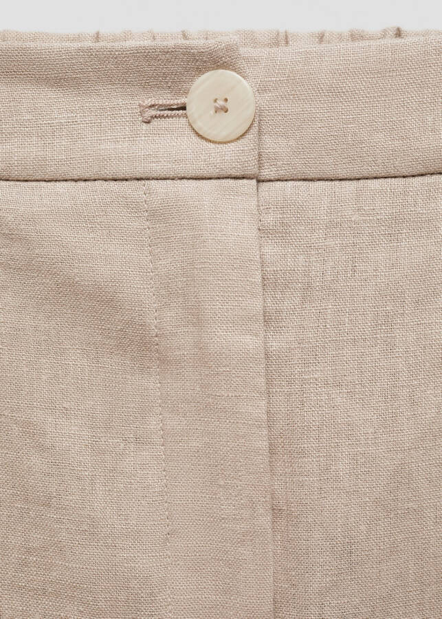 100% Linen Straight Leg Pants - 50