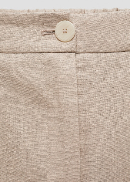 100% Linen Straight Leg Pants - 30