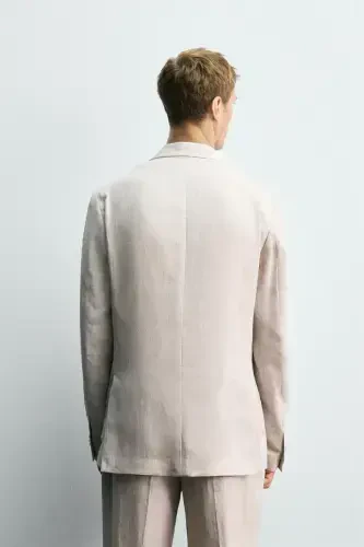 100% LINEN SUIT BLAZER - 5