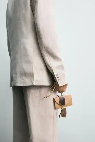 100% LINEN SUIT BLAZER - 8