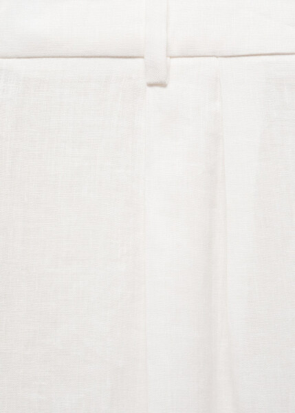 100% Linen Wide Leg Pants - 4