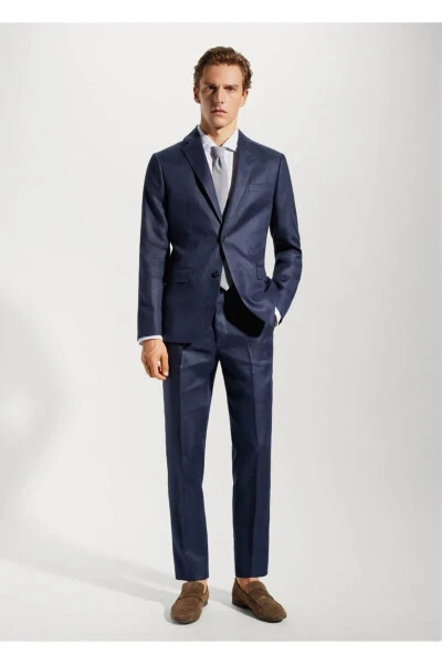 100% Льняной Блейзер Пиджак - MANGO MAN (1)