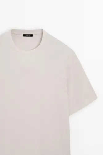 100% mercerized cotton t-shirt - Natural - 6