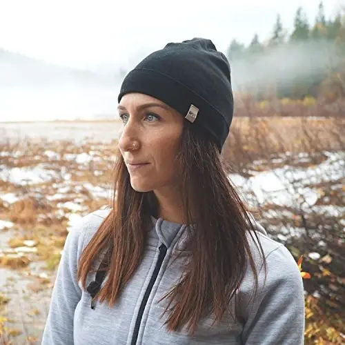 100% Merino Wool Cuff Beanie - Mens & Womens Warm Winter Hat - Watch Cap - Toque - 6