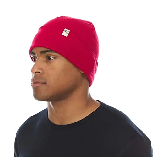 100% Merino Wool Cuff Beanie - Mens & Womens Warm Winter Hat - Watch Cap - Toque 