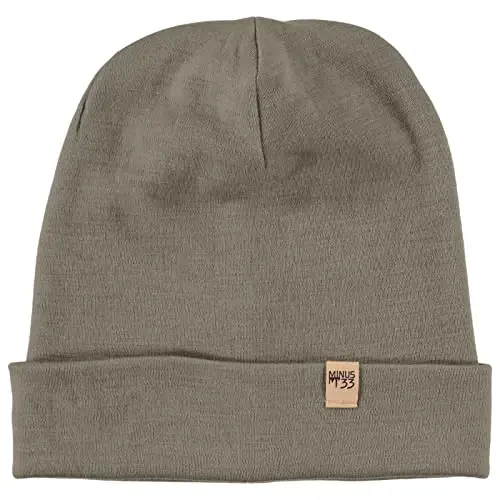 100% Merino Wool Cuff Beanie - Mens & Womens Warm Winter Hat - Watch Cap - Toque - 1