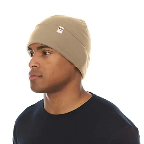 100% Merino Wool Cuff Beanie - Mens & Womens Warm Winter Hat - Watch Cap - Toque 