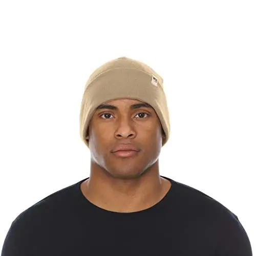 100% Merino Wool Cuff Beanie - Mens & Womens Warm Winter Hat - Watch Cap - Toque - 100% (1)