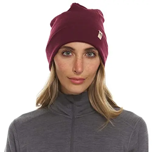 100% Merino Wool Cuff Beanie - Mens & Womens Warm Winter Hat - Watch Cap - Toque - 2