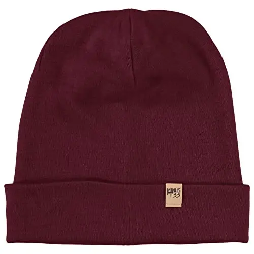 100% Merino Wool Cuff Beanie - Mens & Womens Warm Winter Hat - Watch Cap - Toque - 1