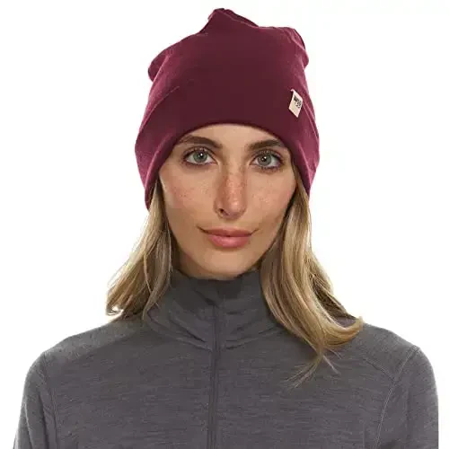 100% Merino Wool Cuff Beanie - Mens & Womens Warm Winter Hat - Watch Cap - Toque - 3