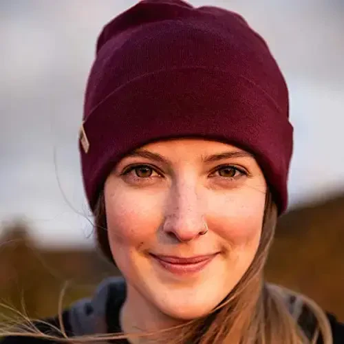 100% Merino Wool Cuff Beanie - Mens & Womens Warm Winter Hat - Watch Cap - Toque - 6