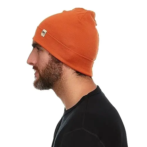 100% Merino Wool Cuff Beanie - Mens & Womens Warm Winter Hat - Watch Cap - Toque - 3