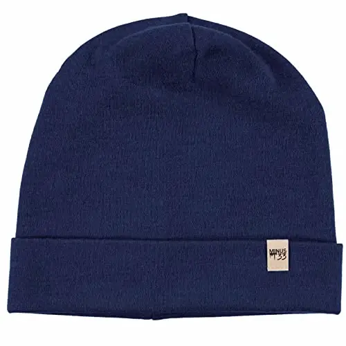 100% Merino Wool Cuff Beanie - Mens & Womens Warm Winter Hat - Watch Cap - Toque 
