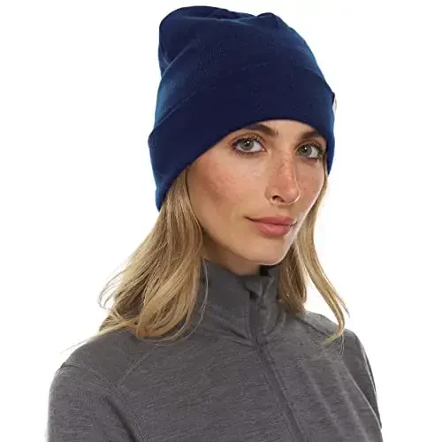 100% Merino Wool Cuff Beanie - Mens & Womens Warm Winter Hat - Watch Cap - Toque - 2