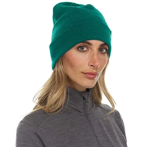 100% Merino Wool Cuff Beanie - Mens & Womens Warm Winter Hat - Watch Cap - Toque - 100% (1)