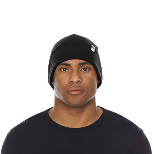 100% Merino Wool Ridge Cuff Beanie - Unisex Warm Winter Hat - 3