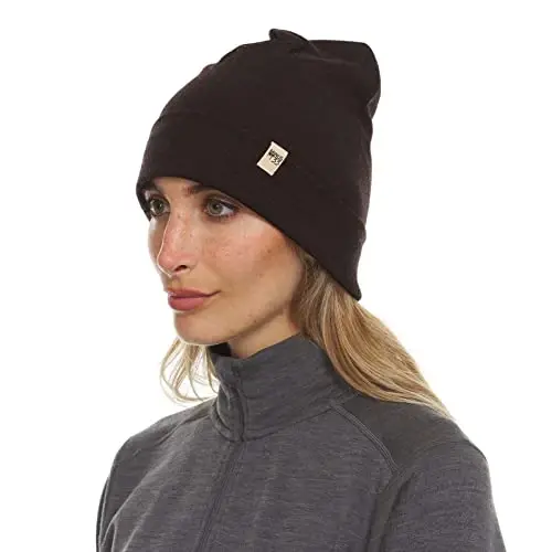 100% Merino Wool Cuff Beanie - Mens & Womens Warm Winter Hat - Watch Cap - Toque - 2