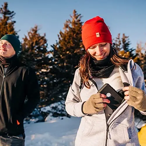 100% Merino Wool Cuff Beanie - Mens & Womens Warm Winter Hat - Watch Cap - Toque - 6