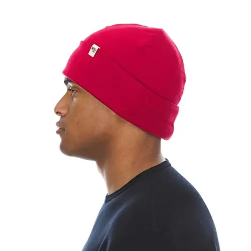 100% Merino Wool Cuff Beanie - Mens & Womens Warm Winter Hat - Watch Cap - Toque - 3