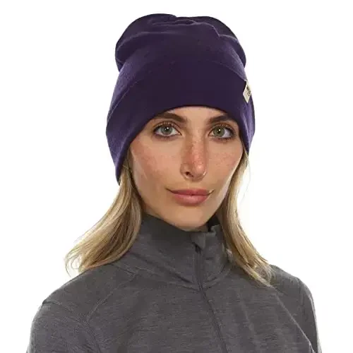100% Merino Wool Cuff Beanie - Mens & Womens Warm Winter Hat - Watch Cap - Toque - 3
