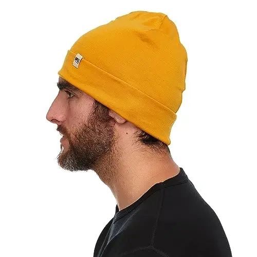 100% Merino Wool Cuff Beanie - Mens & Womens Warm Winter Hat - Watch Cap - Toque - 3