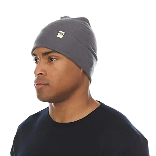 100% Merino Wool Cuff Beanie - Mens & Womens Warm Winter Hat - Watch Cap - Toque - 2