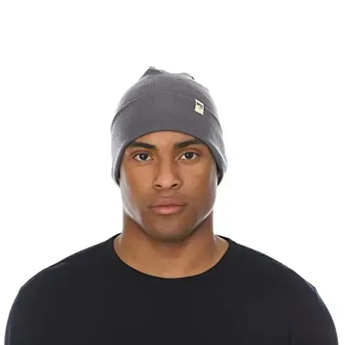 100% Merino Wool Cuff Beanie - Mens & Womens Warm Winter Hat - Watch Cap - Toque - 3