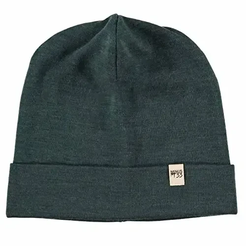 100% Merino Wool Cuff Beanie - Mens & Womens Warm Winter Hat - Watch Cap - Toque 