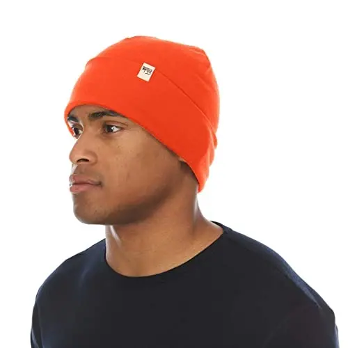 100% Merino Wool Cuff Beanie - Mens & Womens Warm Winter Hat - Watch Cap - Toque - 100%
