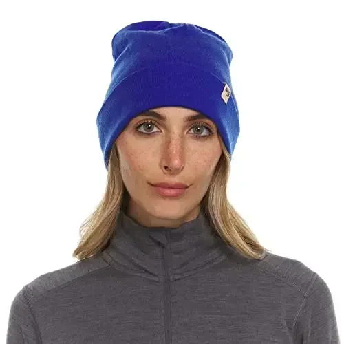 100% Merino Wool Cuff Beanie - Mens & Womens Warm Winter Hat - Watch Cap - Toque - 3